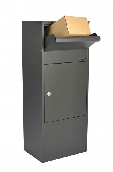 Allux 800 Paketbriefkasten in anthrazit H: 980 x B:390 x T: 280 mm